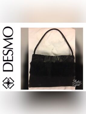 Fur DESMO  Signature Italian Leather Shoulder Bag Classic Winter Party Staple